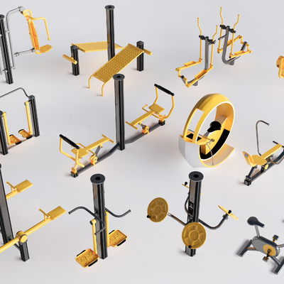 Fitness equipment Outdoor fitness facilities Park interactive facilities