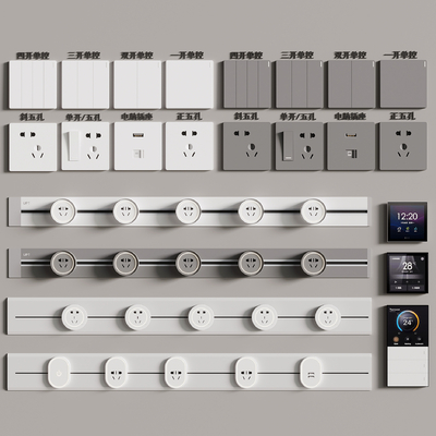 Mobile socket intelligent control panel