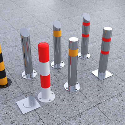 Intelligent car gear stainless steel road pile warning column