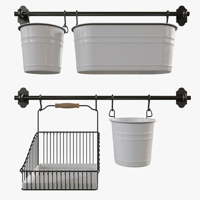 Kitchen and Sanitary Hardware Pendant Storage Basket Rack