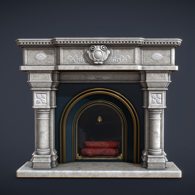 European style fireplace stove