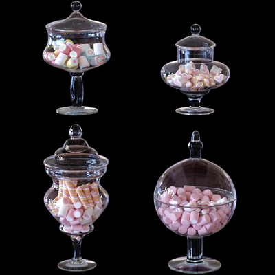 Snack Glass Jar Candy Jar Candy Gummy