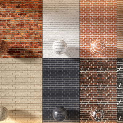 Cultural stone wall, red brick wall, masonry wall, stone base