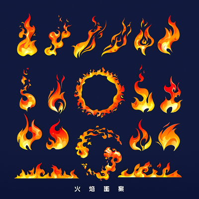 flame flame flame pattern flame circle