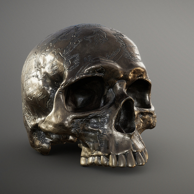 Skull skull ornament