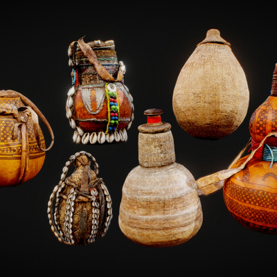 Mid-ancient style gourd natural ornaments