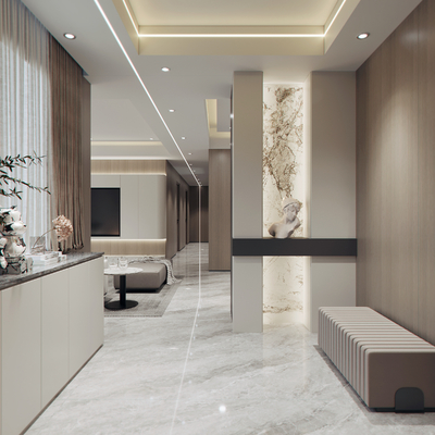 Modern entrance foyer