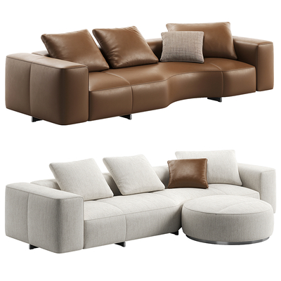 Minotti multiplayer sofa shaped sofa