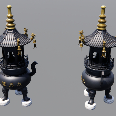 Temple incense burner