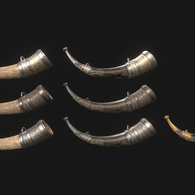 Battle Horn Ox Horn Charge Ornaments