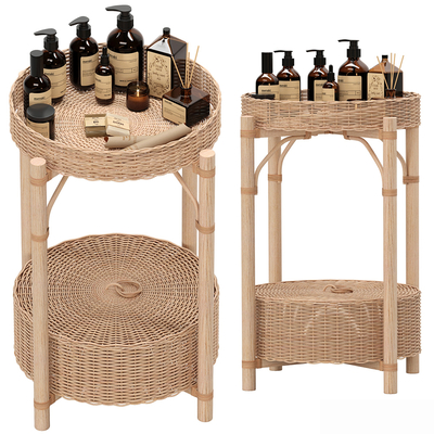 Aromatherapy Rattan Storage Rack