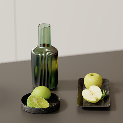 Wine Bottle Fruit Plate