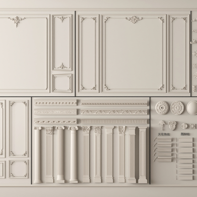 French cornice plaster spline Wall