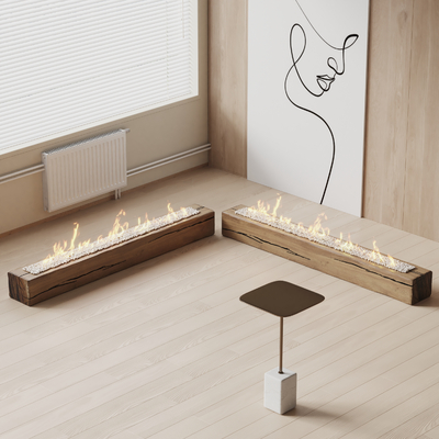 Modern Fireplace Flame