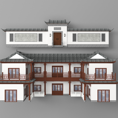 Chinese-style Ancient Homestay Appearance Country House