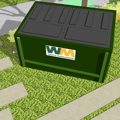 Garbage collection station sorting dustbin independent dustbin public dustbin