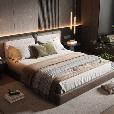 Minotti double bed