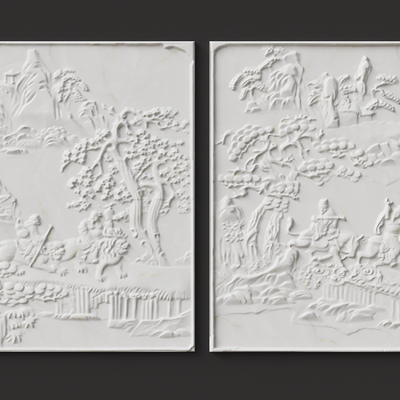 Chinese-style relief Eight Immortals Chinese-style relief gypsum board Xiangyun relief