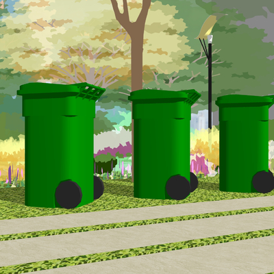 Garbage collection station sorting dustbin independent dustbin public dustbin