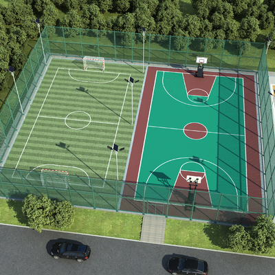 Training base football field basketball court