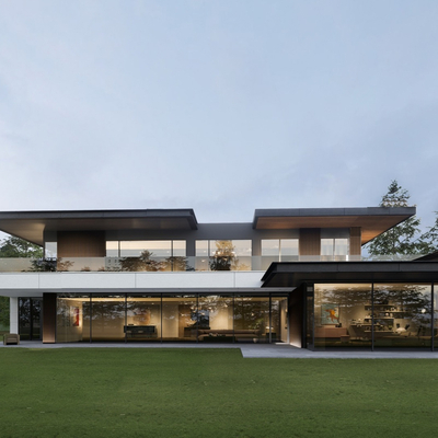 Modern Minimalist Homestay Villa Exterior