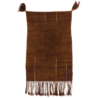 brown tassel carpet