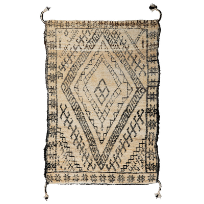 geometric tassel carpet