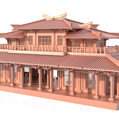 Chinese Style Ancient Building Appearance of Main Hall