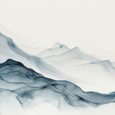 New Chinese abstract mountains and mountains wallpaper