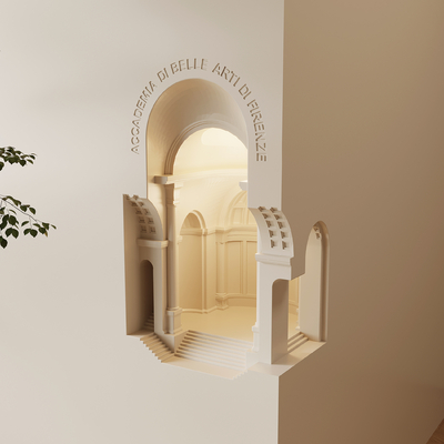 Cream Style plaster wall lamp embedded wall lamp