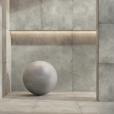 modern micro-cement concrete wall