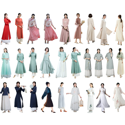 New Chinese Hanfu Beauty Characters Ancient Dress Beauty