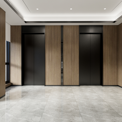 modern elevator hall