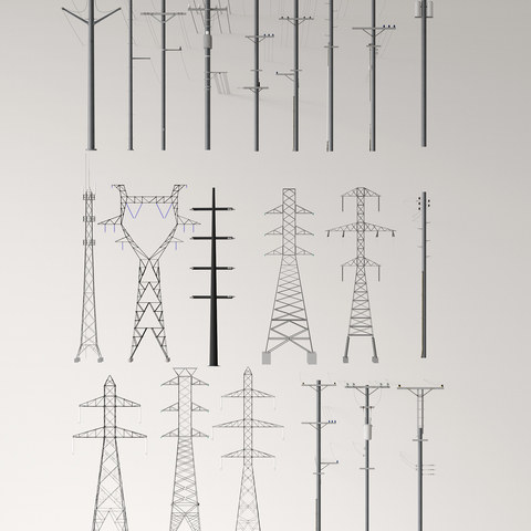 transmission tower cable