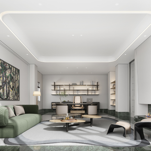 Minotti living room study