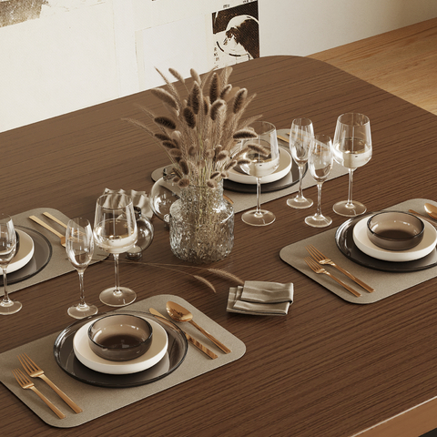 Tableware, dishes, plates, knives and forks