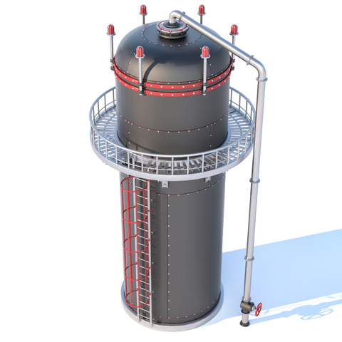 Plant equipment for reactor storage tank