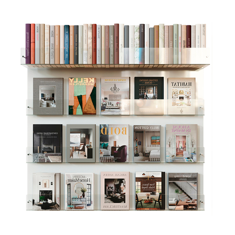 Modern Book Magazine Bookshelf