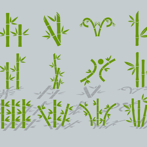 Bamboo silhouette Icon