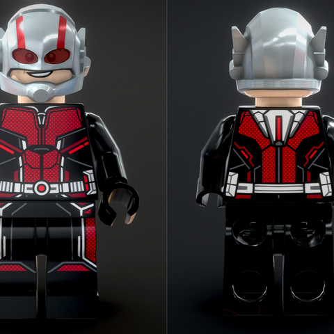 Lego bricks hand-made ant man