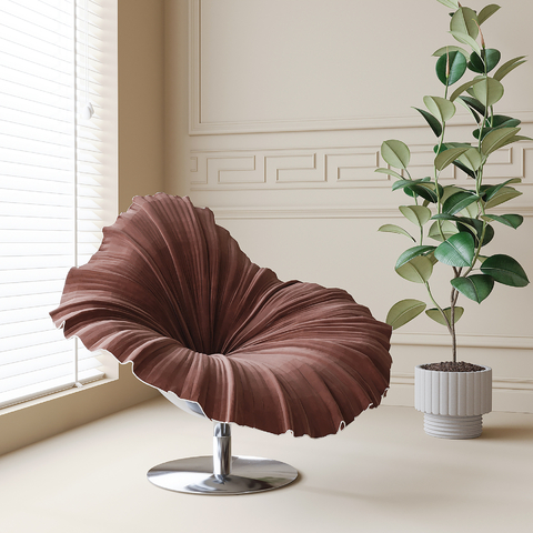 Modern petal lounge chair seat