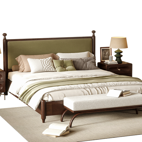 Middle Style Double Bed