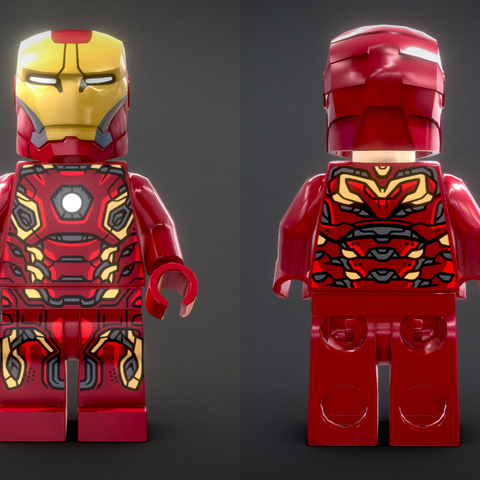 Hand-made Building Blocks Doll Iron Man Toy