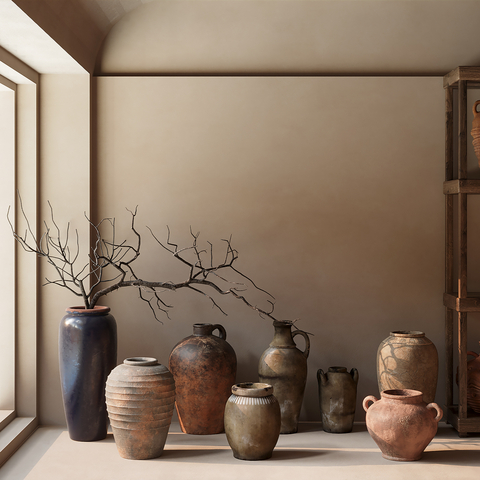 Quiet jar, pottery jar, earthen jar