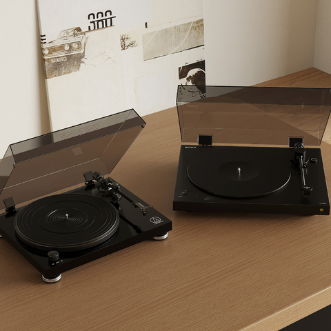 Modern phonograph vinyl record player