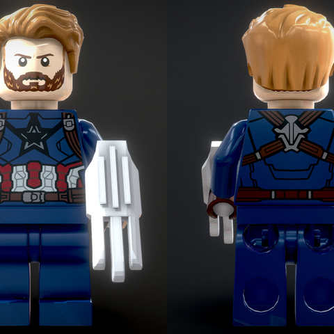 Lego doll Captain America