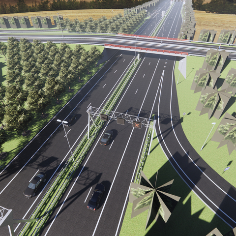 modern highway