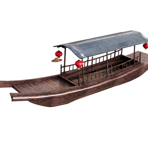 Chinese-style ship passenger ship wooden boat