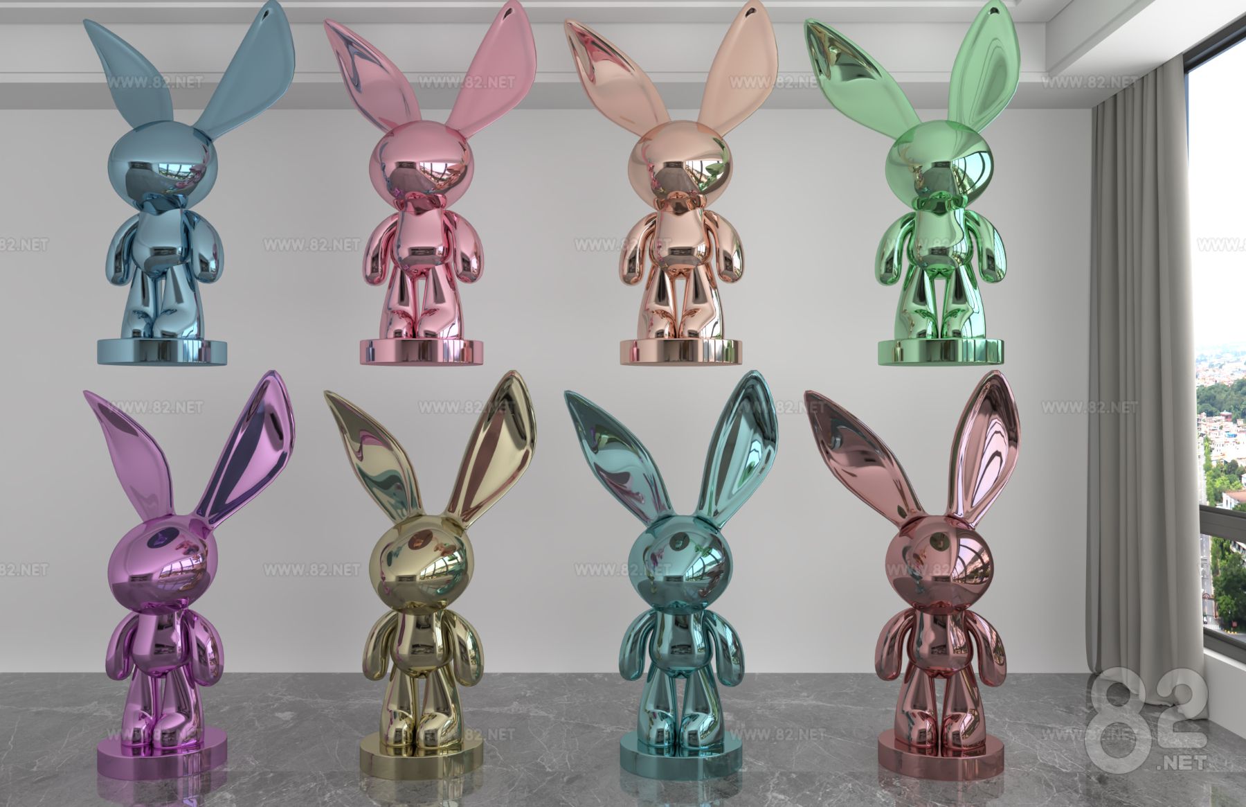 Laser Rabbit Doll Fashion Ornaments | 3Ds Max(.max) - 82Models
