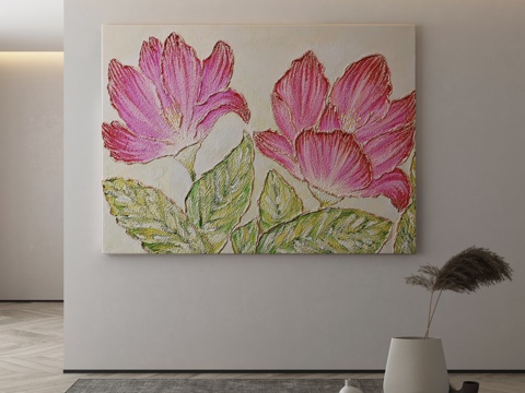 Modern Flower Painting Decorative Painting